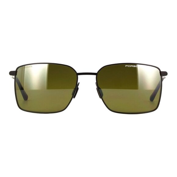 New PORSCHE DESIGN Black Polarised Square P8973 A Sunglasses Women - Picture 2 of 4